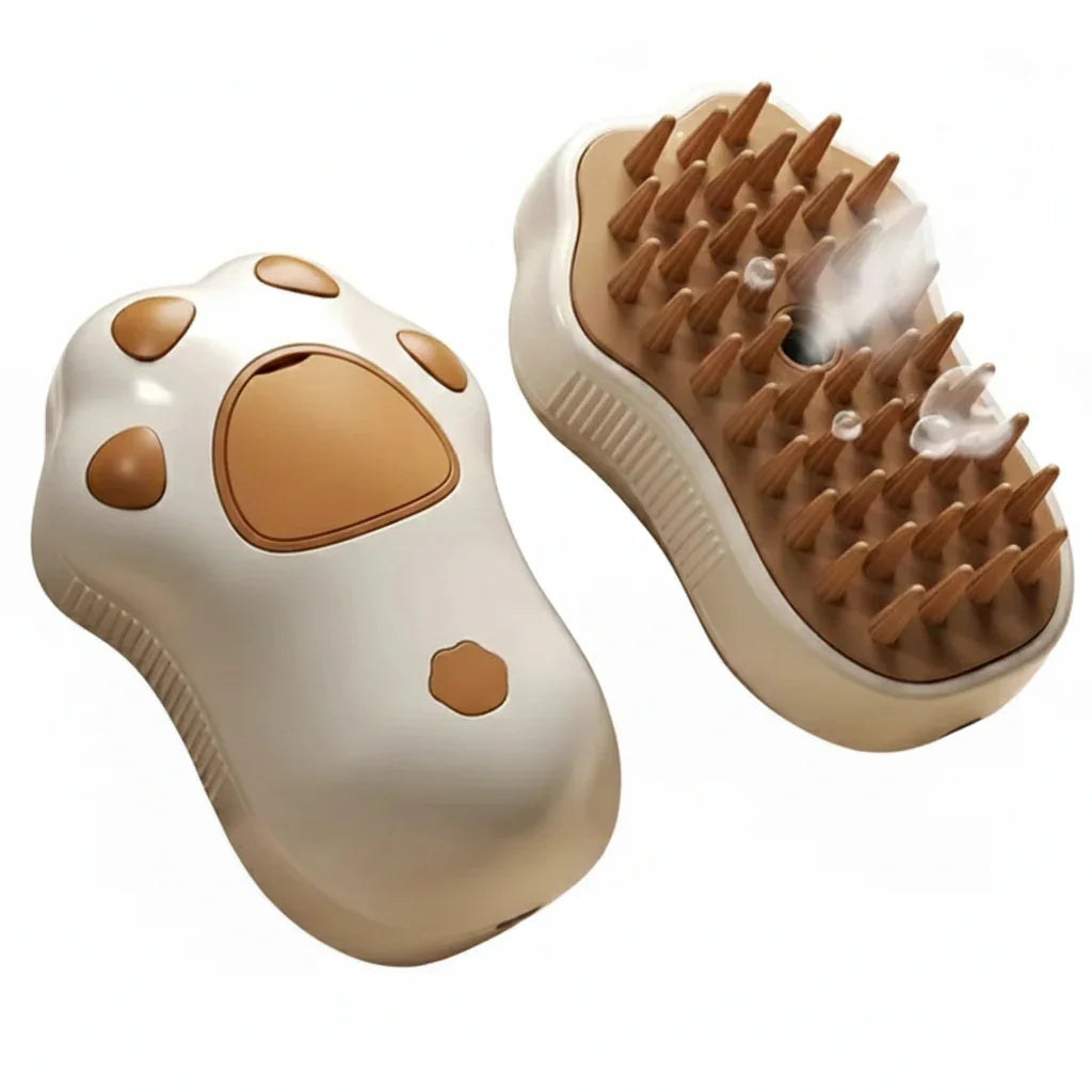 Escova com spray a vapor anti-pelos para cães e gatos - Petzin ®