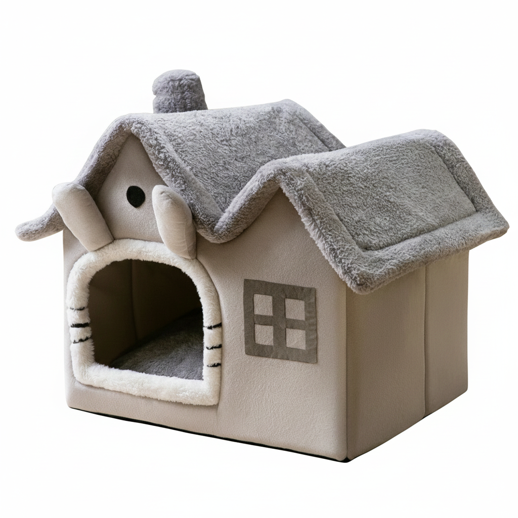 Casinha dobrável superconfortável para cães e gatos médios - Petzin ®