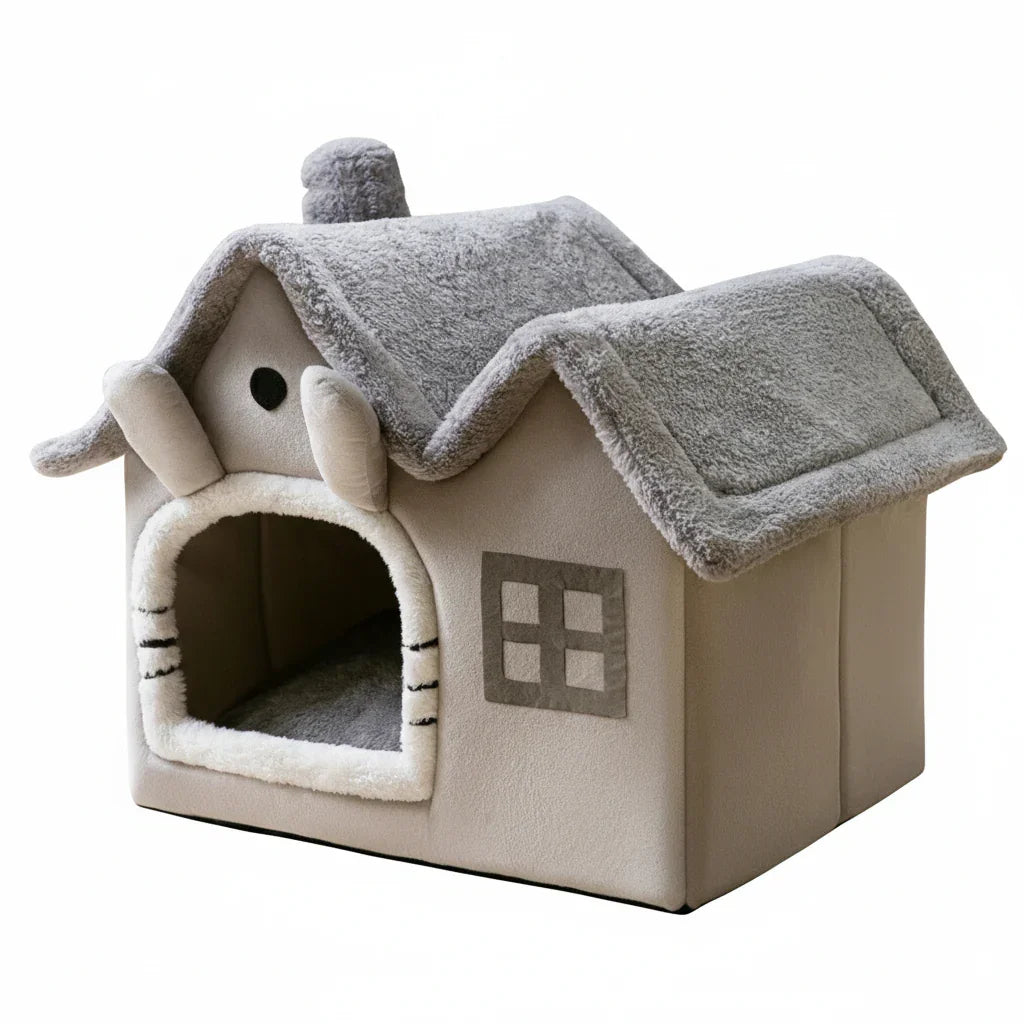 Casinha dobrável superconfortável para cães e gatos médios - Petzin ®