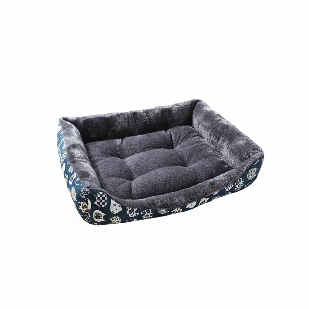 Cama sofá conforto com estampa de animaizinhos - Petzin ®