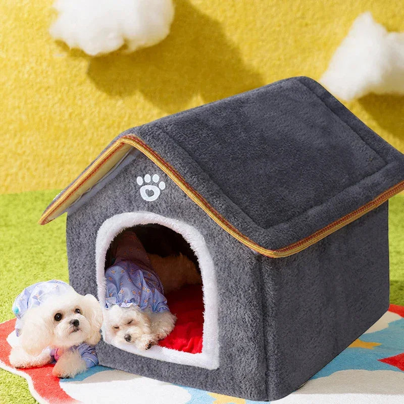 Casinha para cães e gatos de tecido confortável - Petzin ®