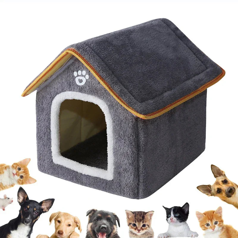 Casinha para cães e gatos de tecido confortável - Petzin ®
