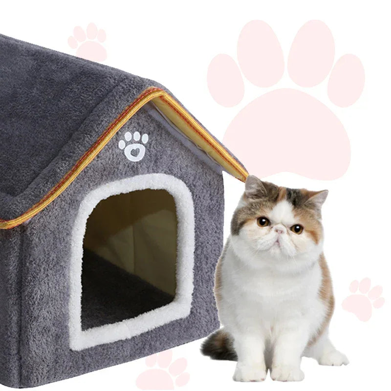Casinha para cães e gatos de tecido confortável - Petzin ®