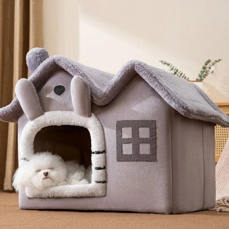 Casinha dobrável superconfortável para cães e gatos médios - Petzin ®